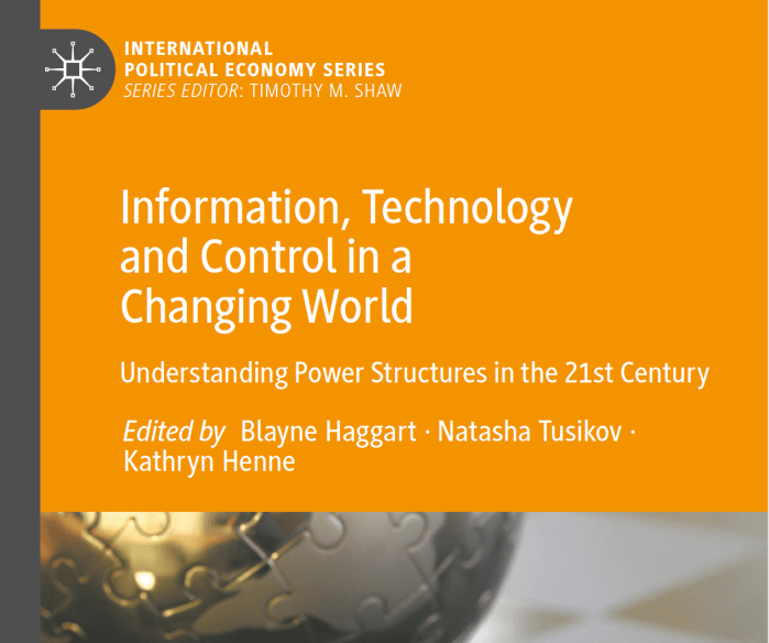 New Edition of Information, Technology, and Control in a Changing&nbsp;World